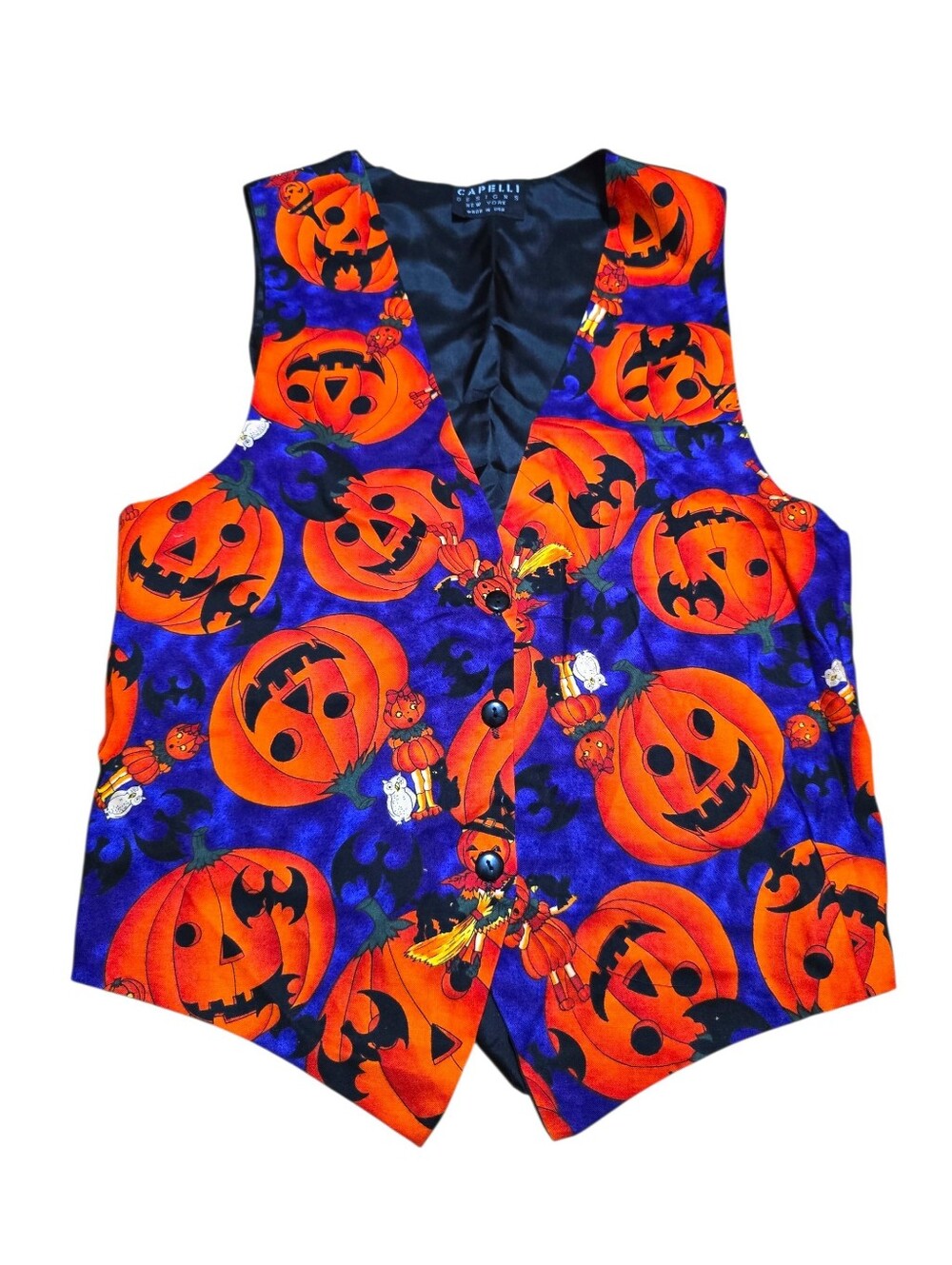 Vintage | Capelli of New York Halloween Pumpkin Vest